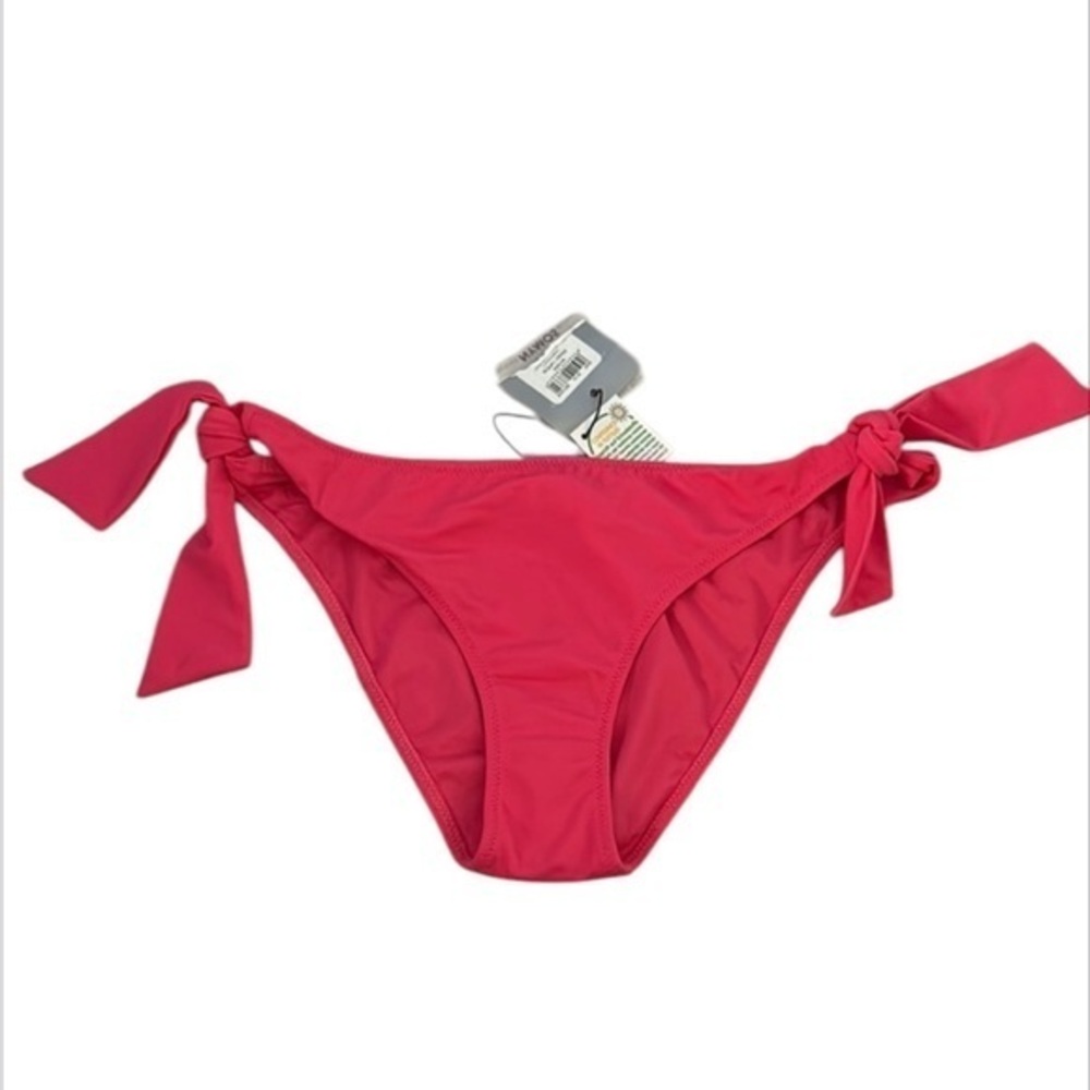 Nymos hot pink side tie swim bikini bottom size large